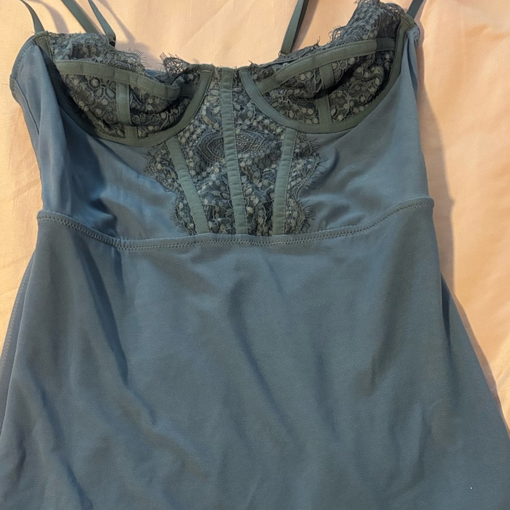 Urban Outfitters Blue Lace Mini Dress